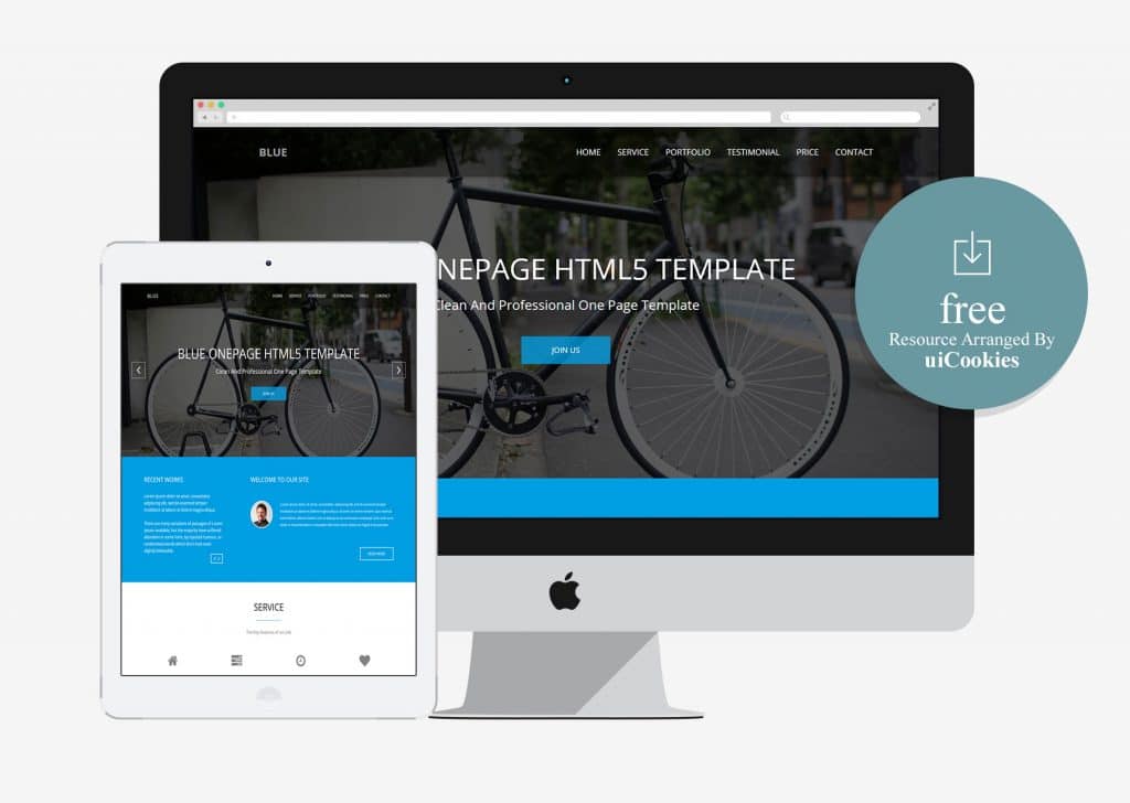 Blue - OnePage HTML5 Business Template
