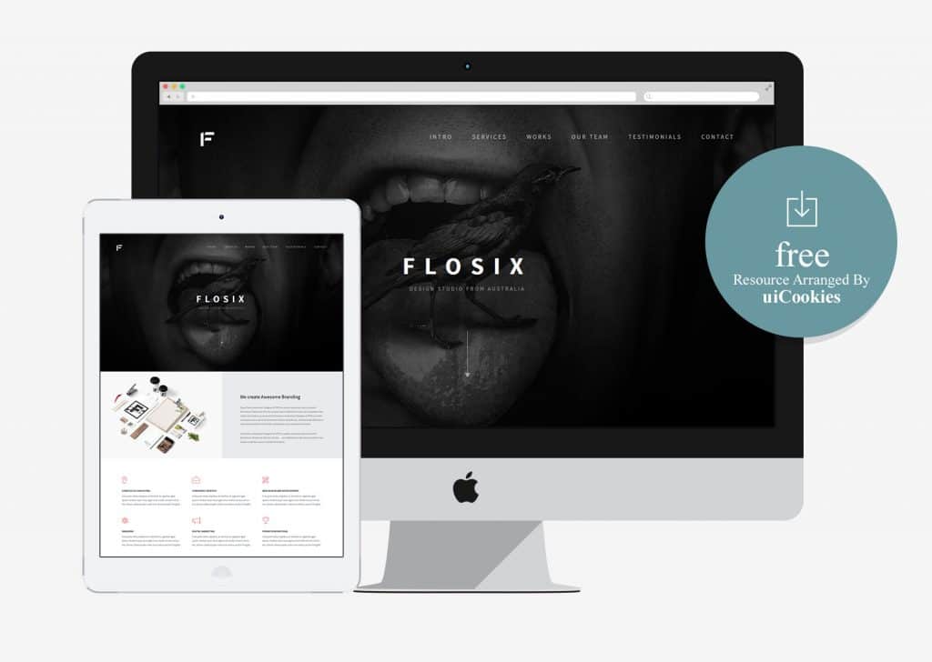 Flosix – Minimal One Page Bootstrap Template