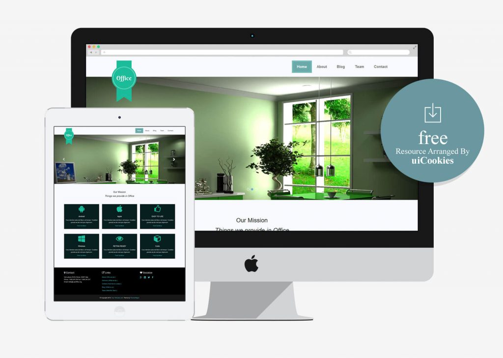 Office - Free Responsive Multipage Bootstrap Template