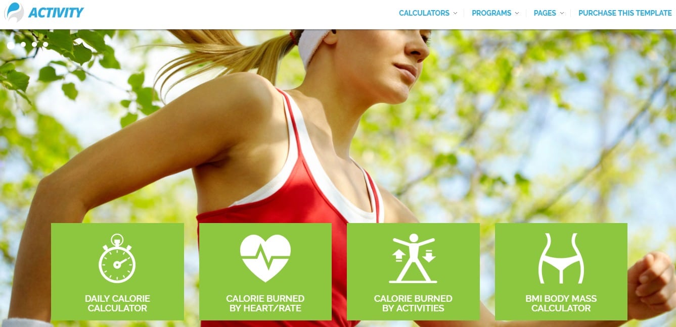 activity-fitness-website-templates