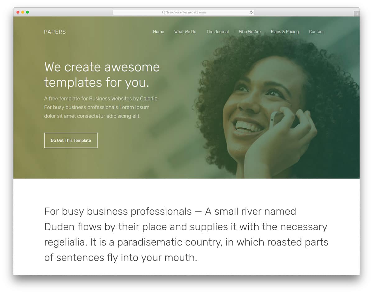papers-free-simple-website-templates