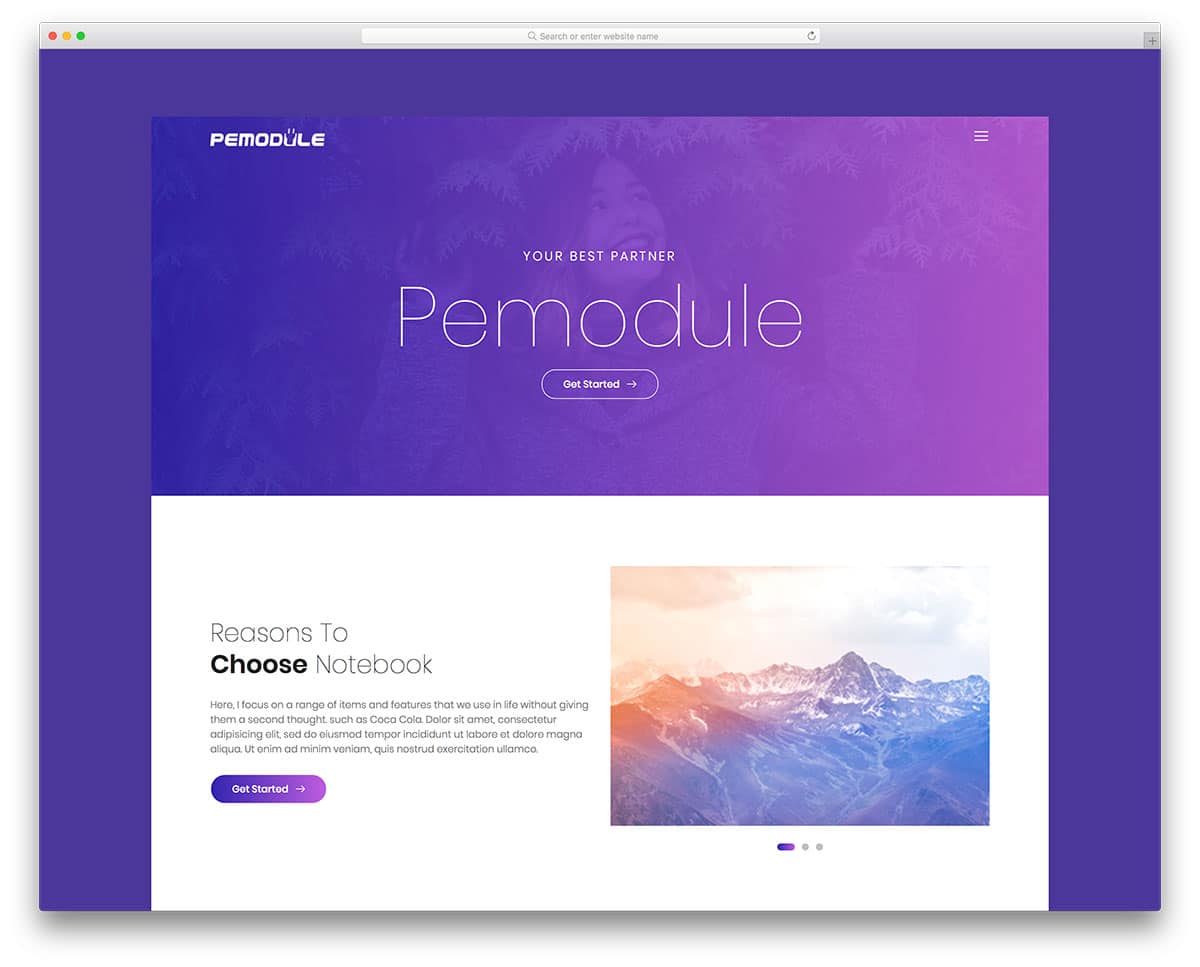 pemodule-free-photography-website-templates