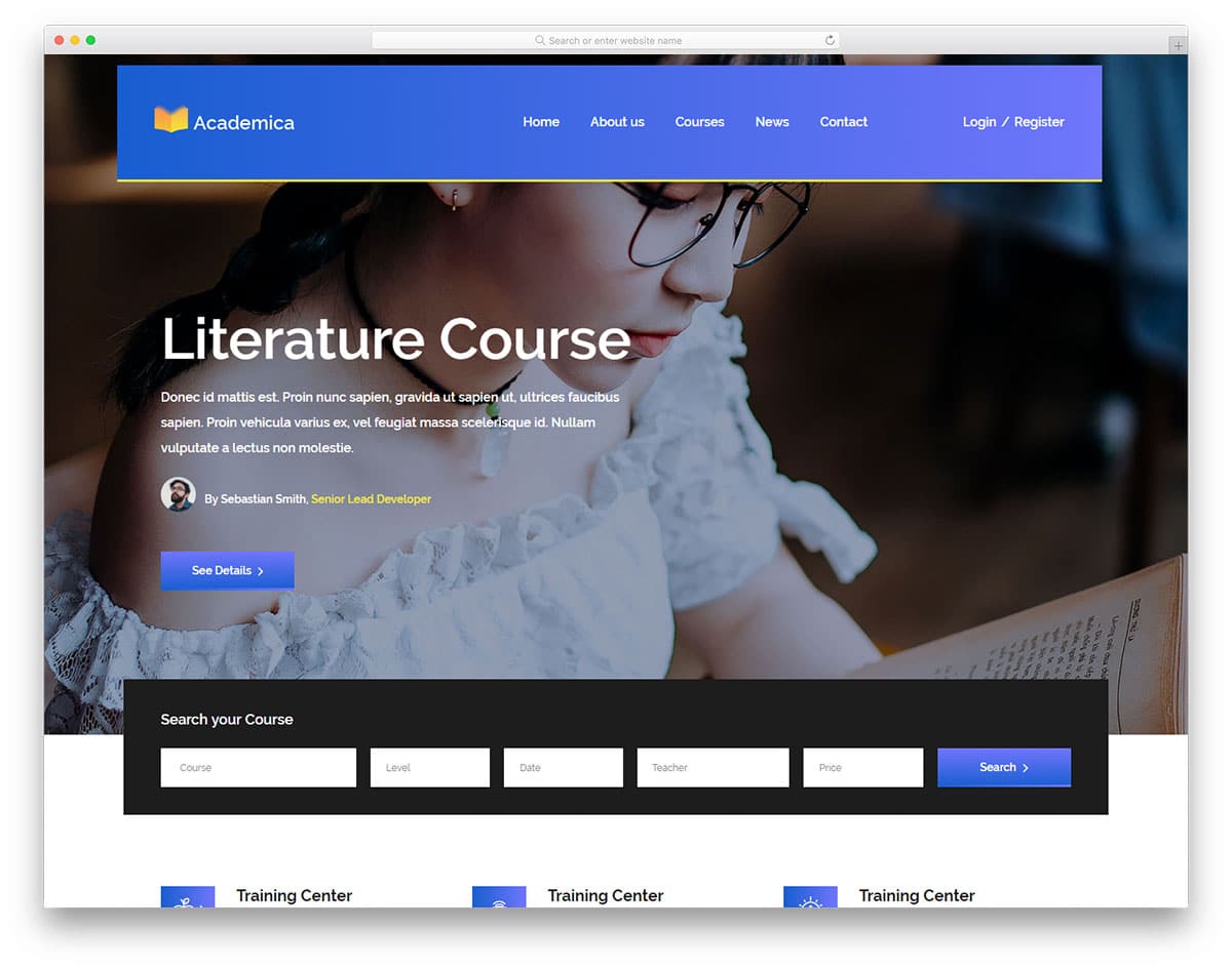 academica-free-education-website-templates