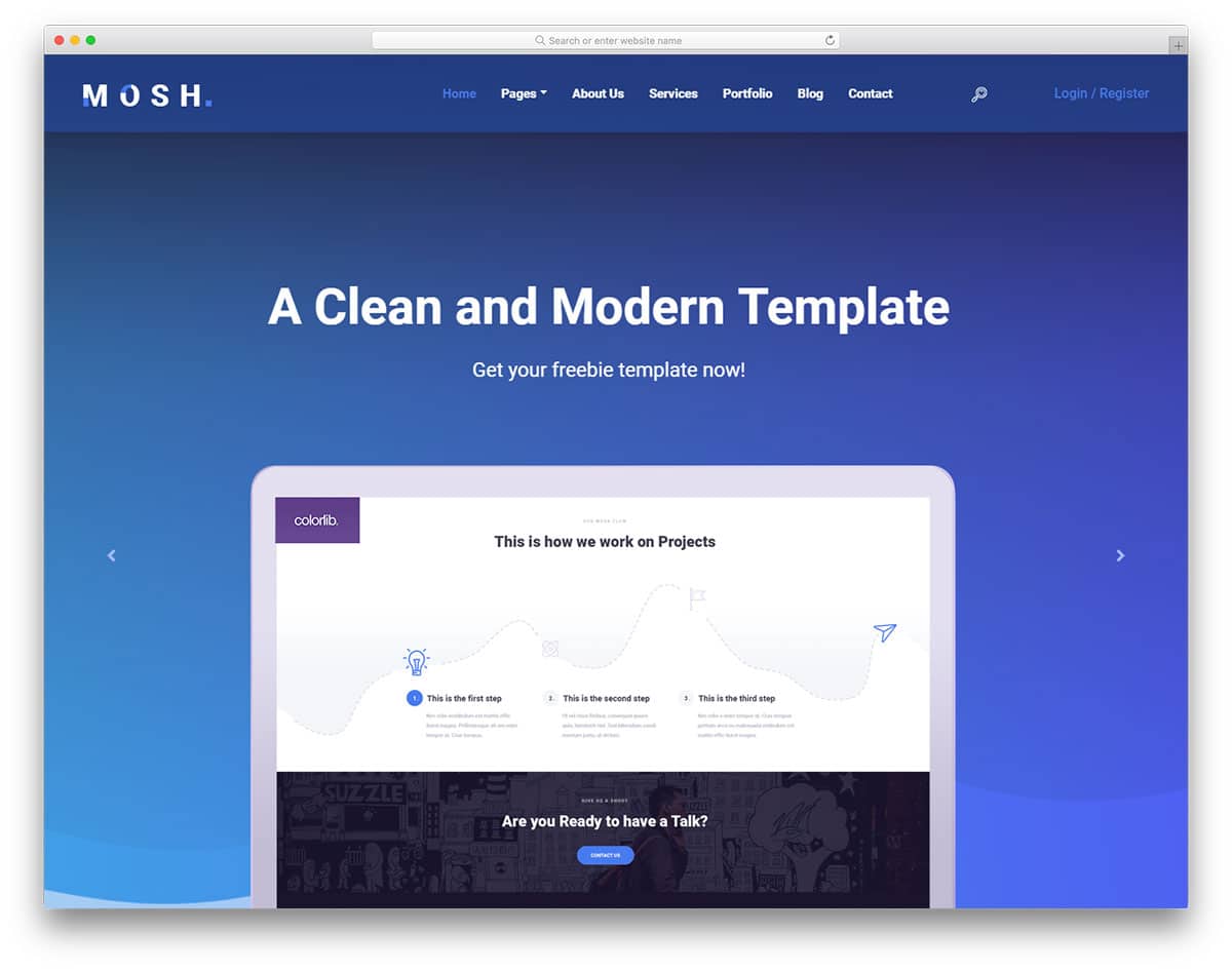 mosh-free-bootstrap-business-templates