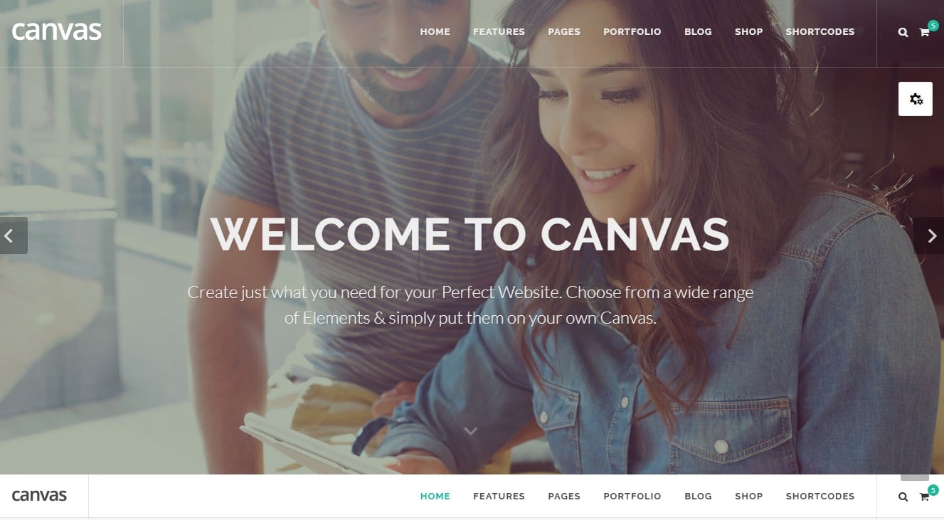 canvas-landing-page-website-template