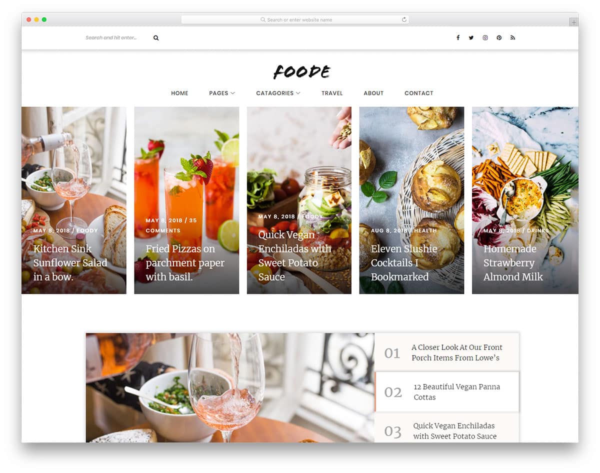 foode-free-bootstrap-blog-templates