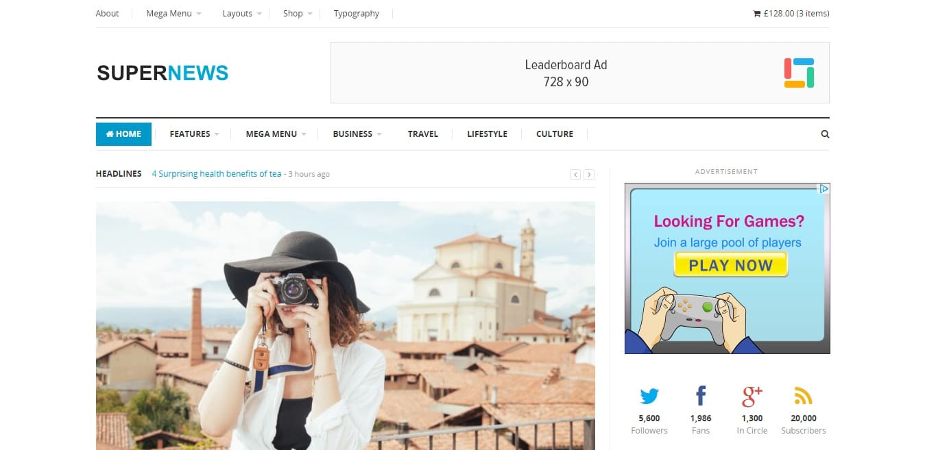 supernews-news-website-template