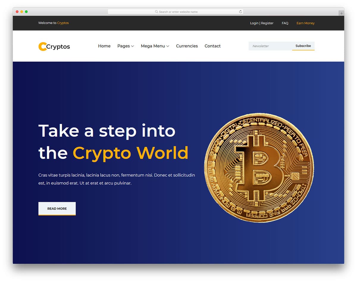 cryptos-free-finance-website-templates