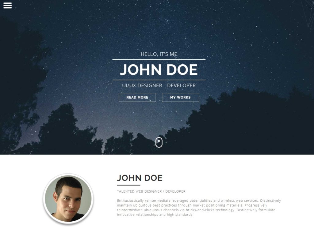 35+ Bootstrap HTML Personal Website Templates To Create The Best First ...