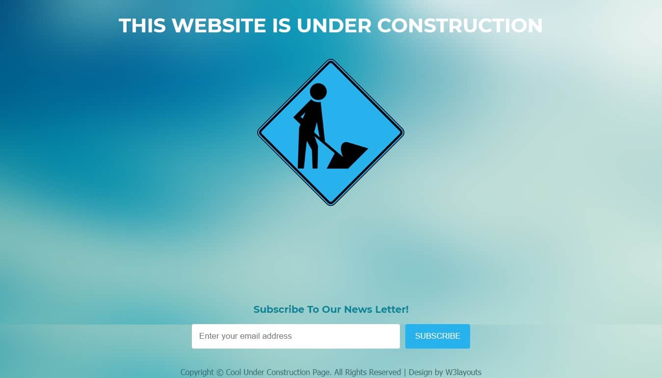 website under construction template download