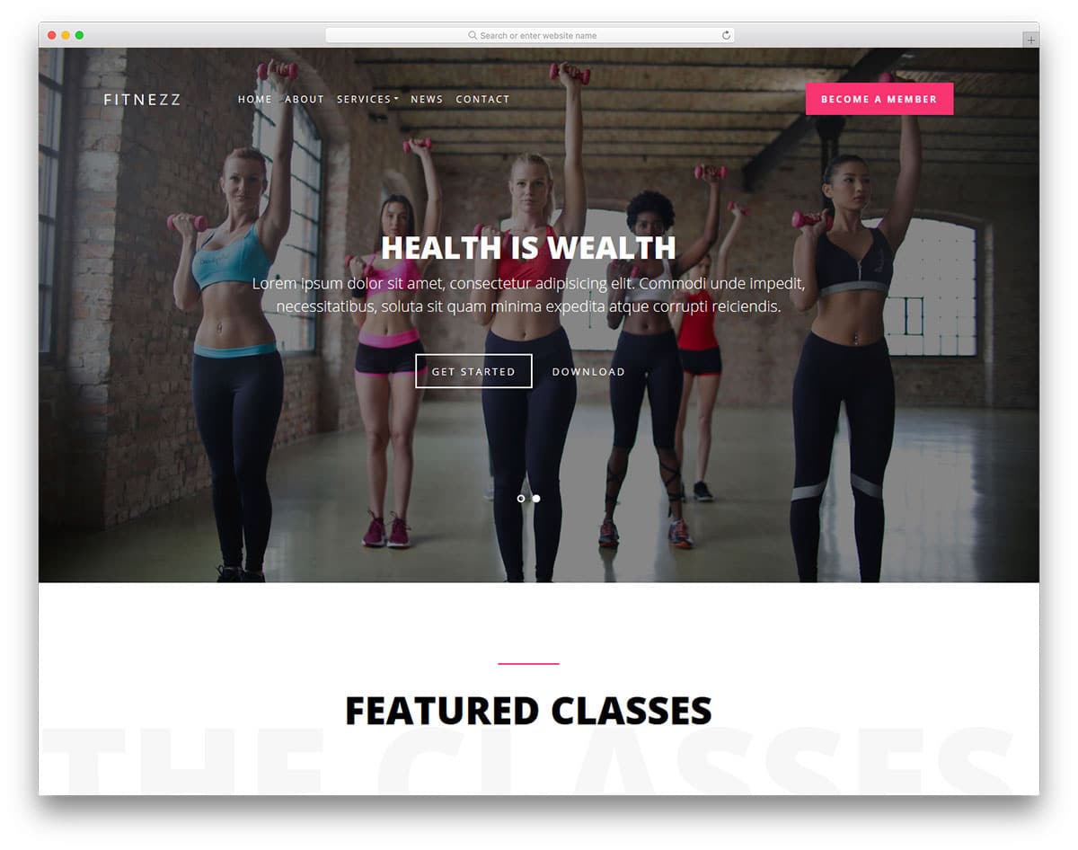 fitnezz-free-yoga-website-templates