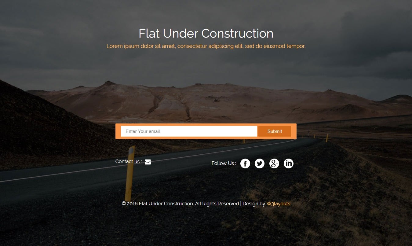 flat-under-construction-website-templates