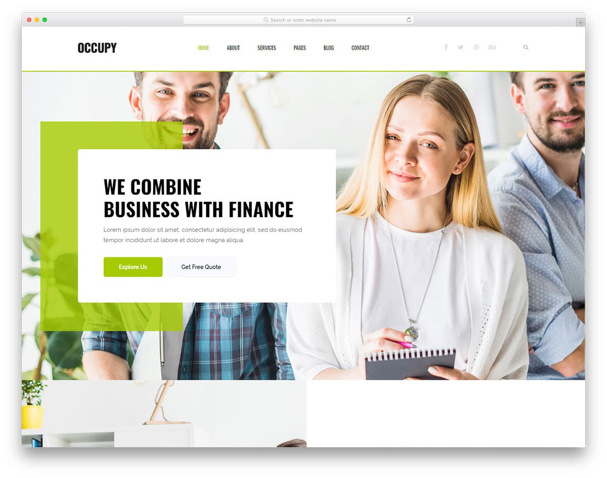 occupy-free-clean-website-templates