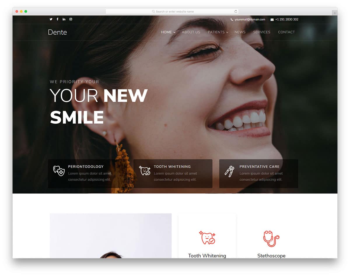 dente-free-bootstrap-hospital-templates