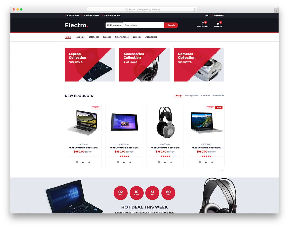 40 Best Free Responsive Ecommerce Website Templates 2020 uiCookies