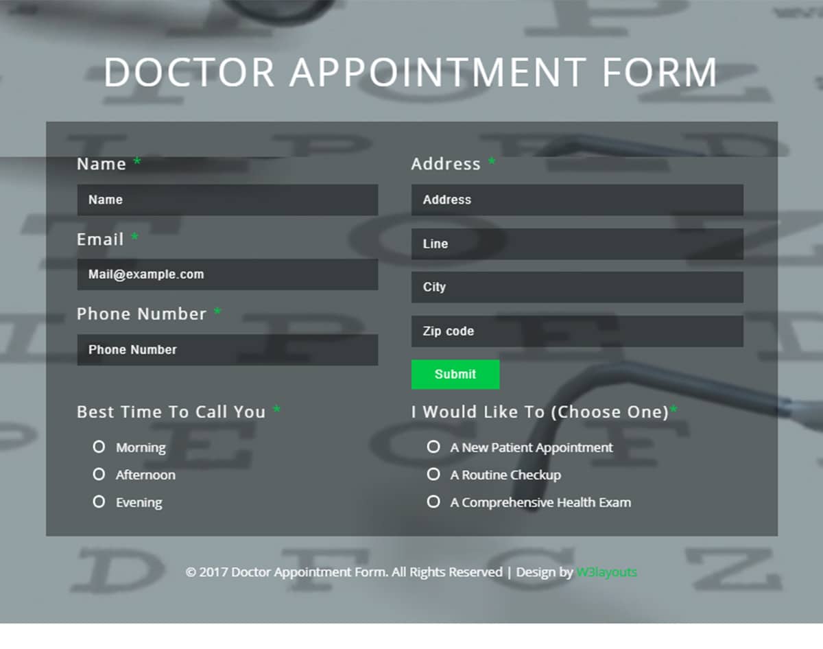 Doctor-appointment bootstrap website template with video background