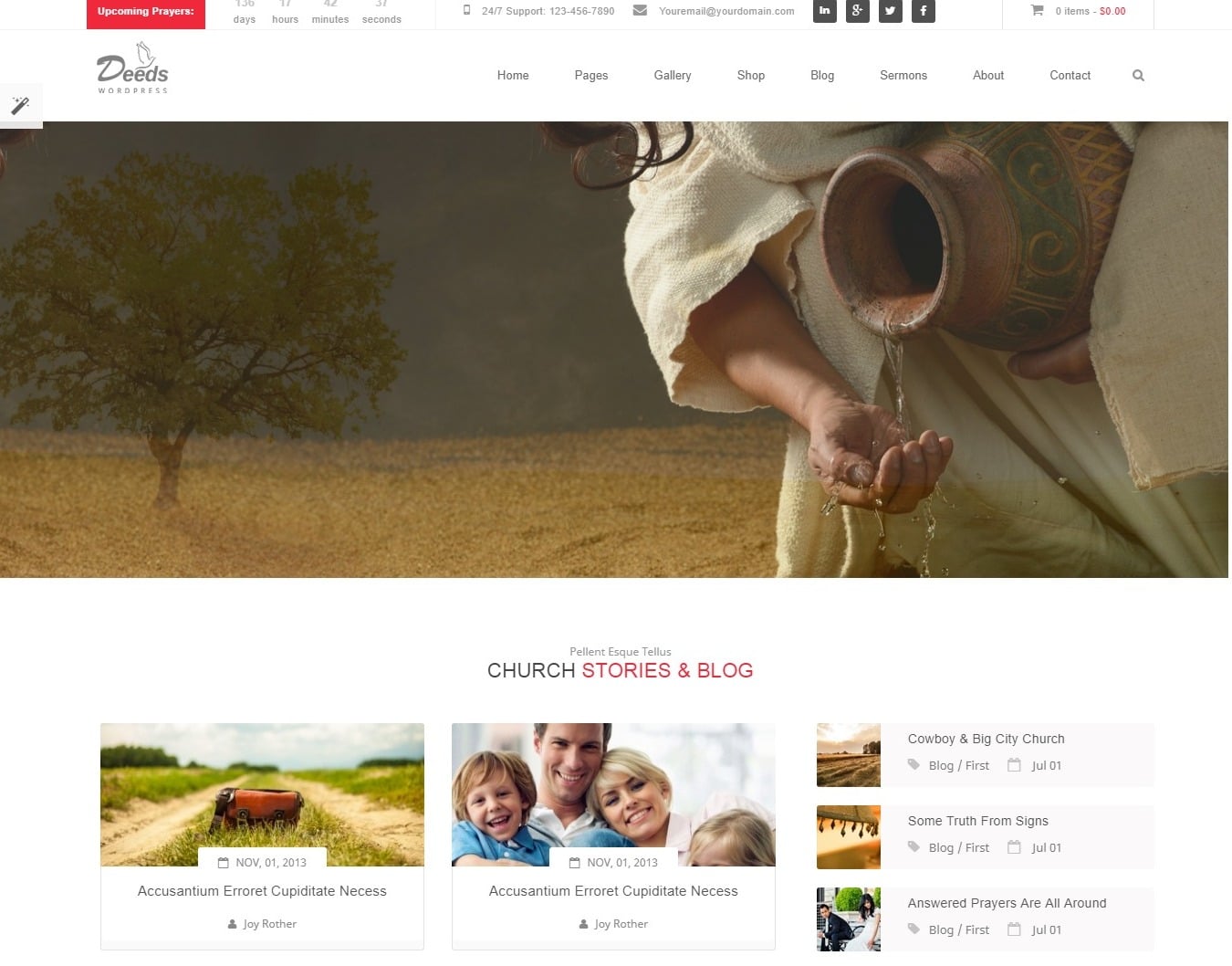 deeds simple website template