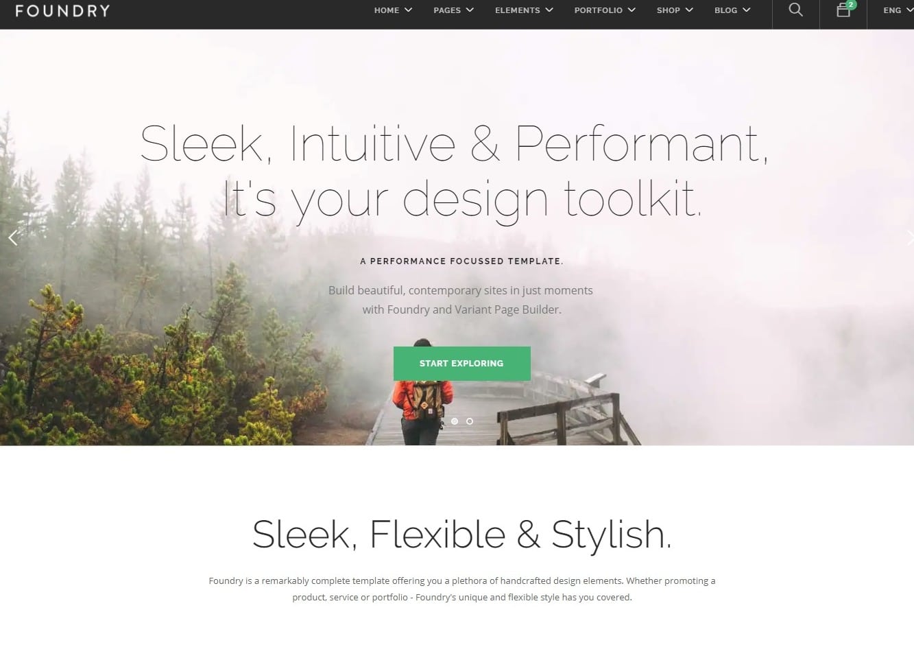 foundry simple website template