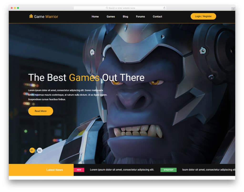 gaming review websites