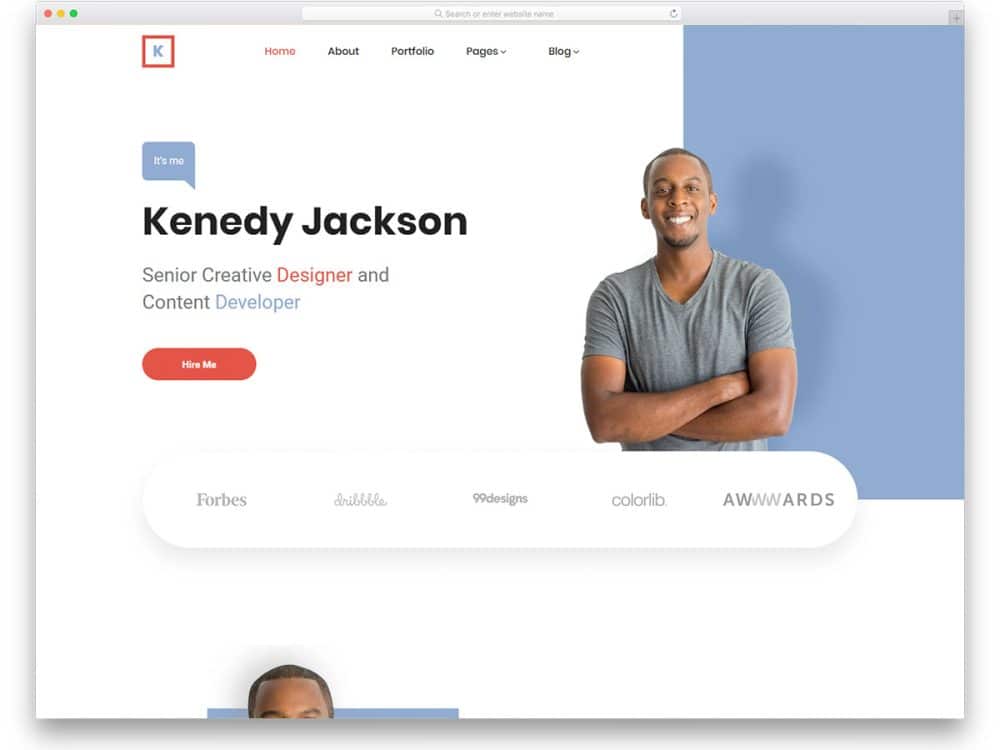 kenedy-free-personal-website-templates