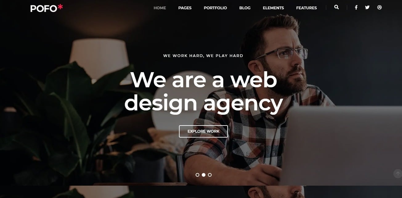 pofo simple website template