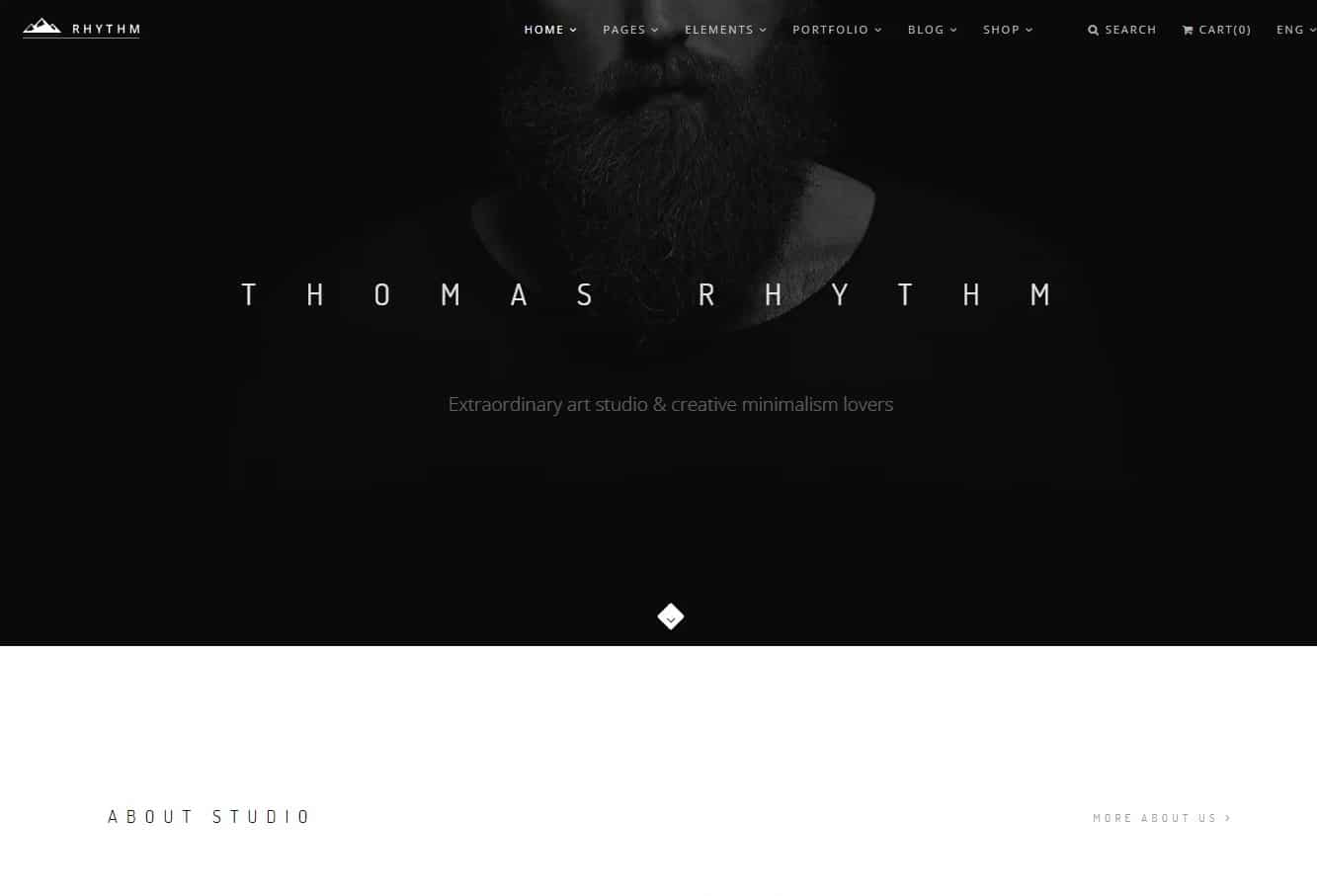 rhythm simple website template