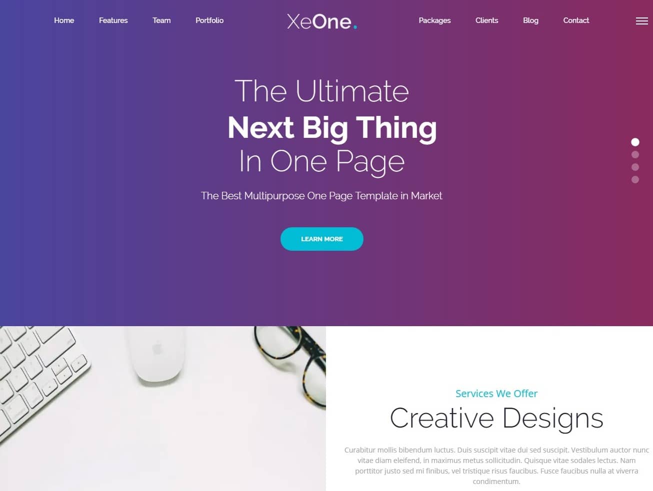 xeone simple website template