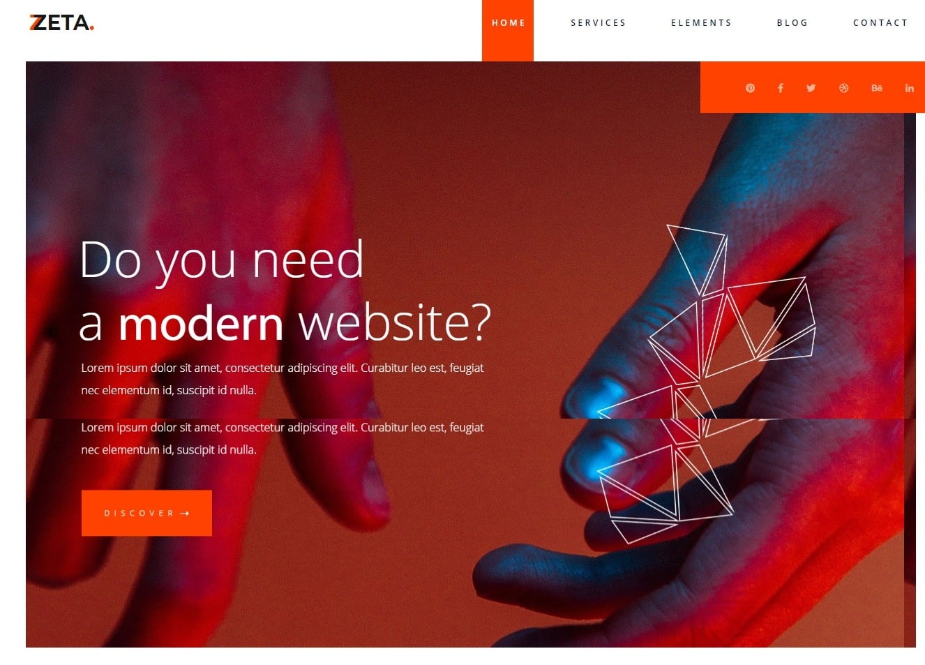 zeta transportation website template