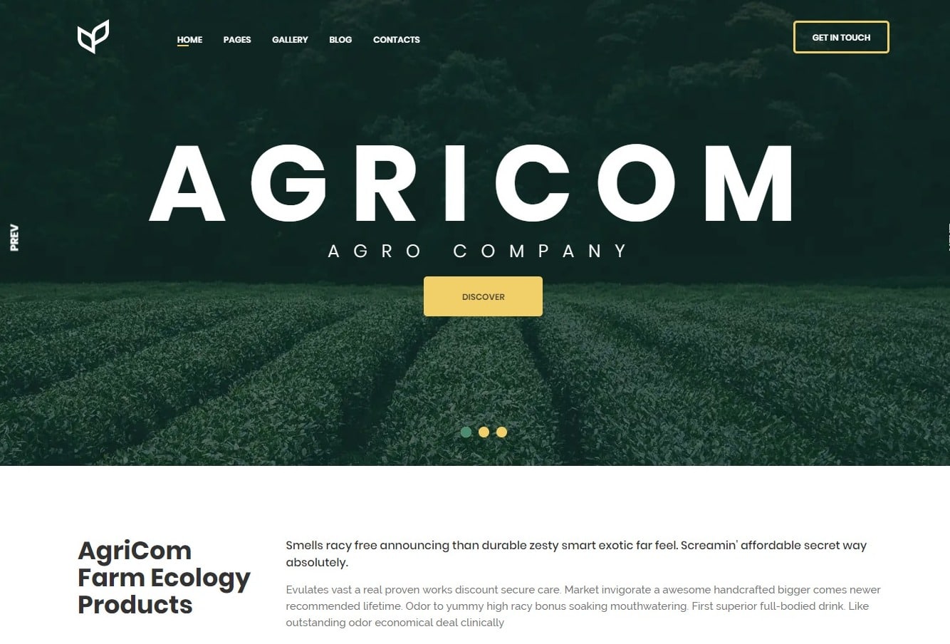 25 Responsive Farming Agriculture Website Templates For Vegetations 