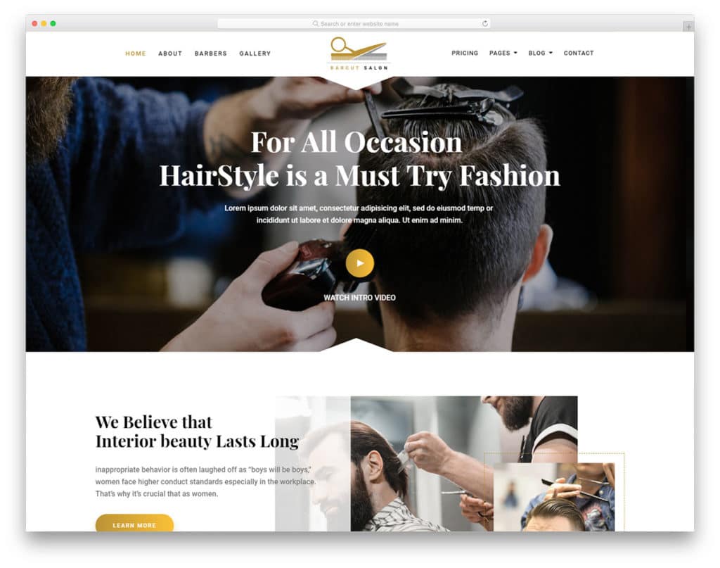 35+ Properly Groomed Free Hair Salon Website Templates 2022