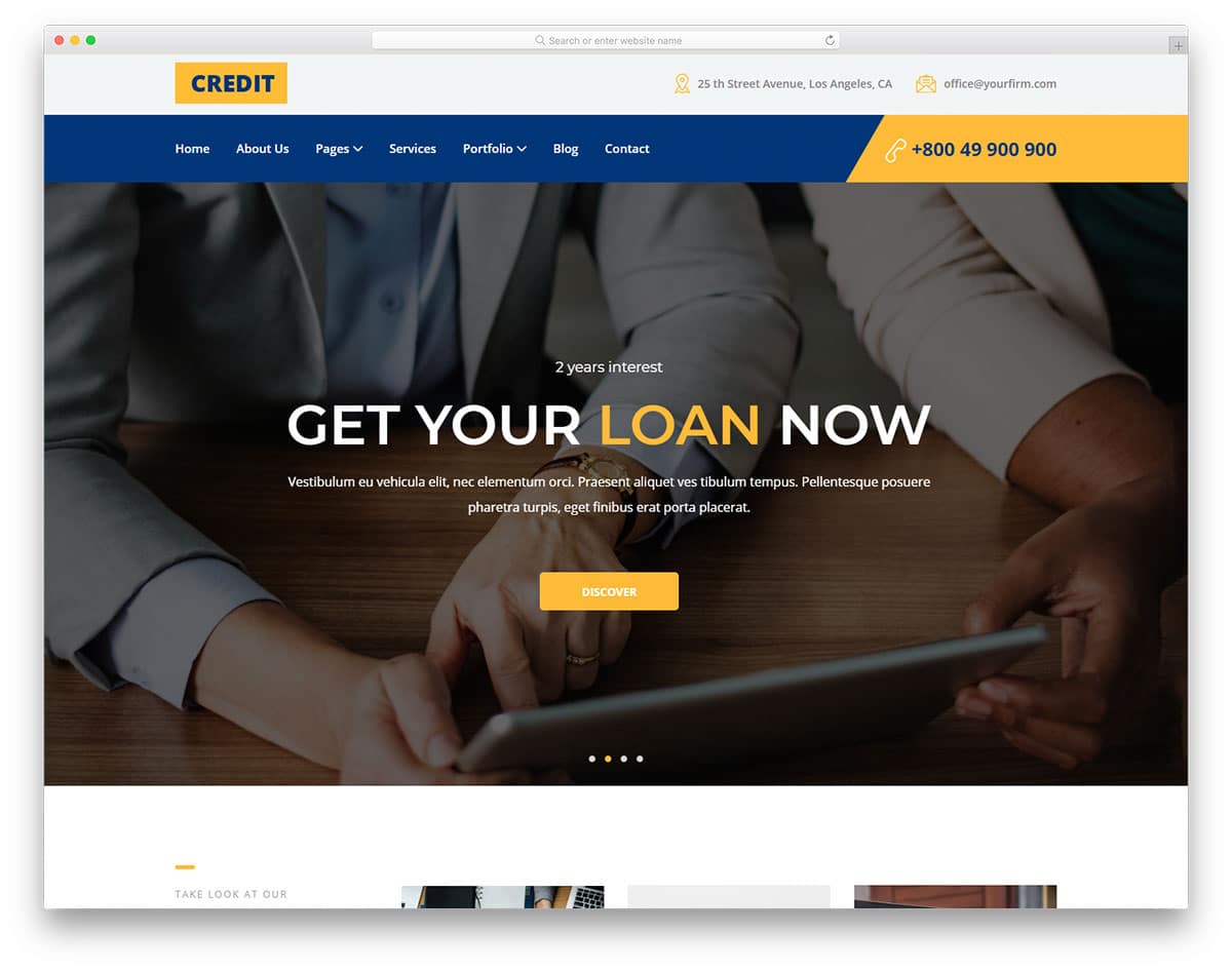 credit-free-finance-website-templates