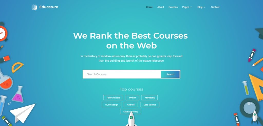 35+ Free Kindergarten Website Template Based on Bootstrap