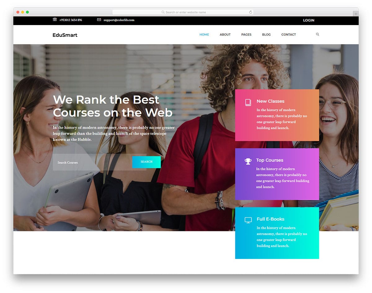 40 Free Bootstrap College Templates To Inspire Next Generation Students