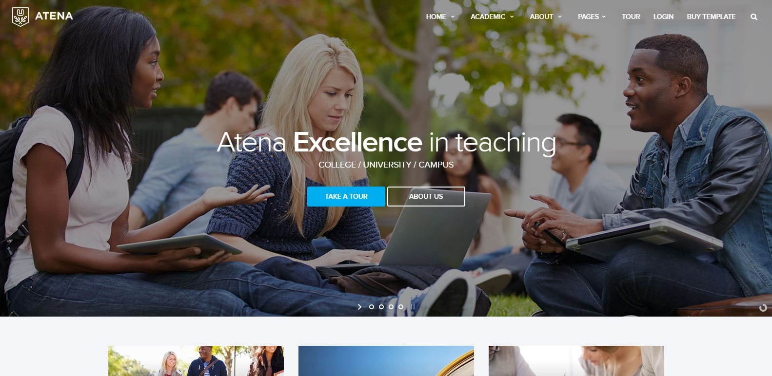 ATENA College University and campus template