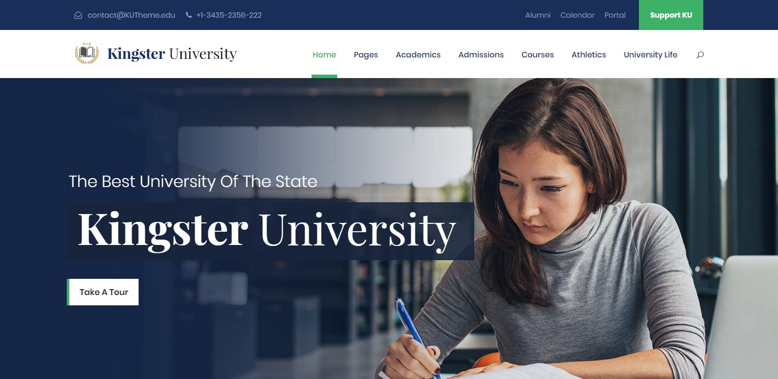 Kingster – School College University HTML Template