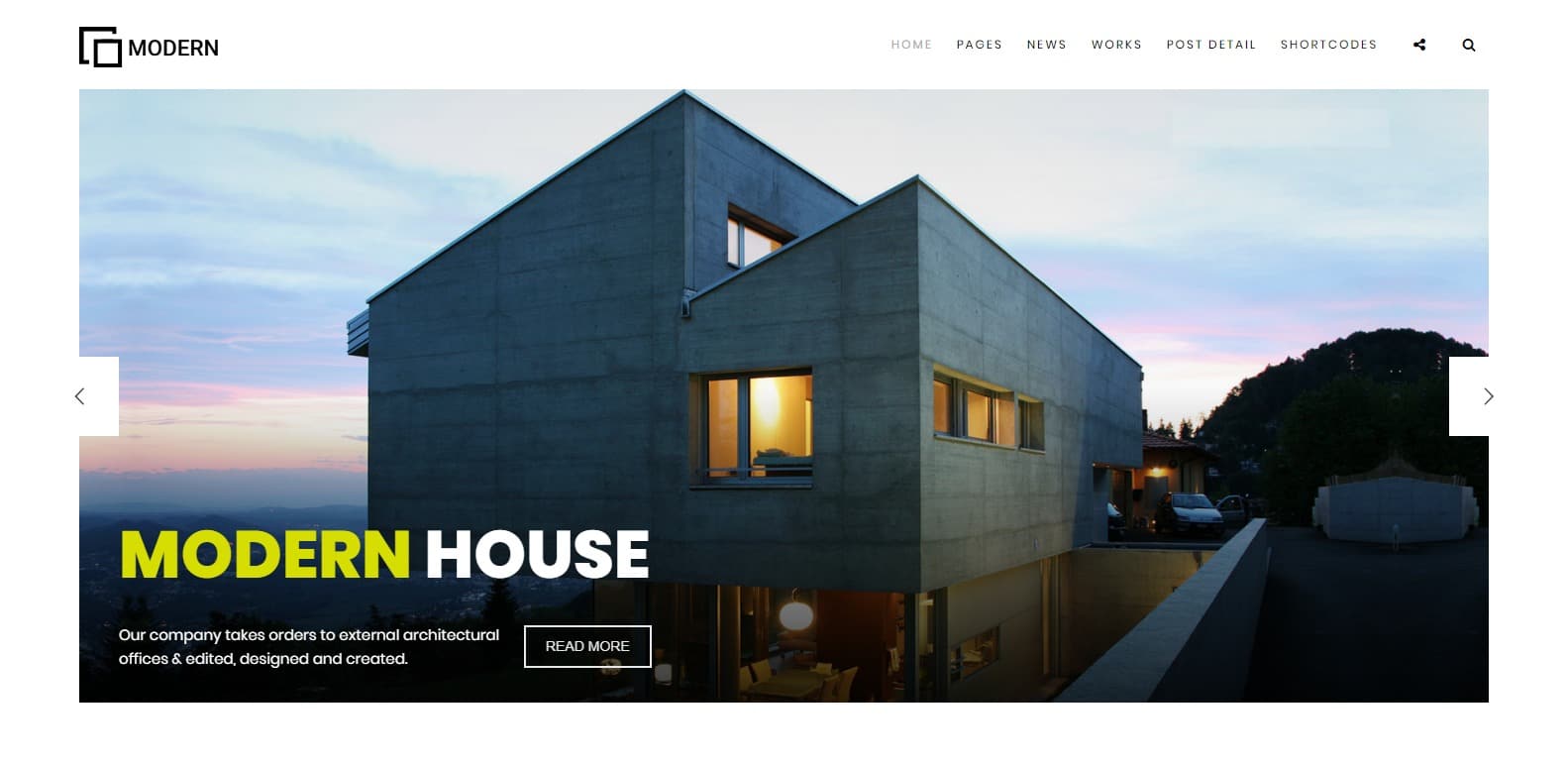 Modern Construction HTML template