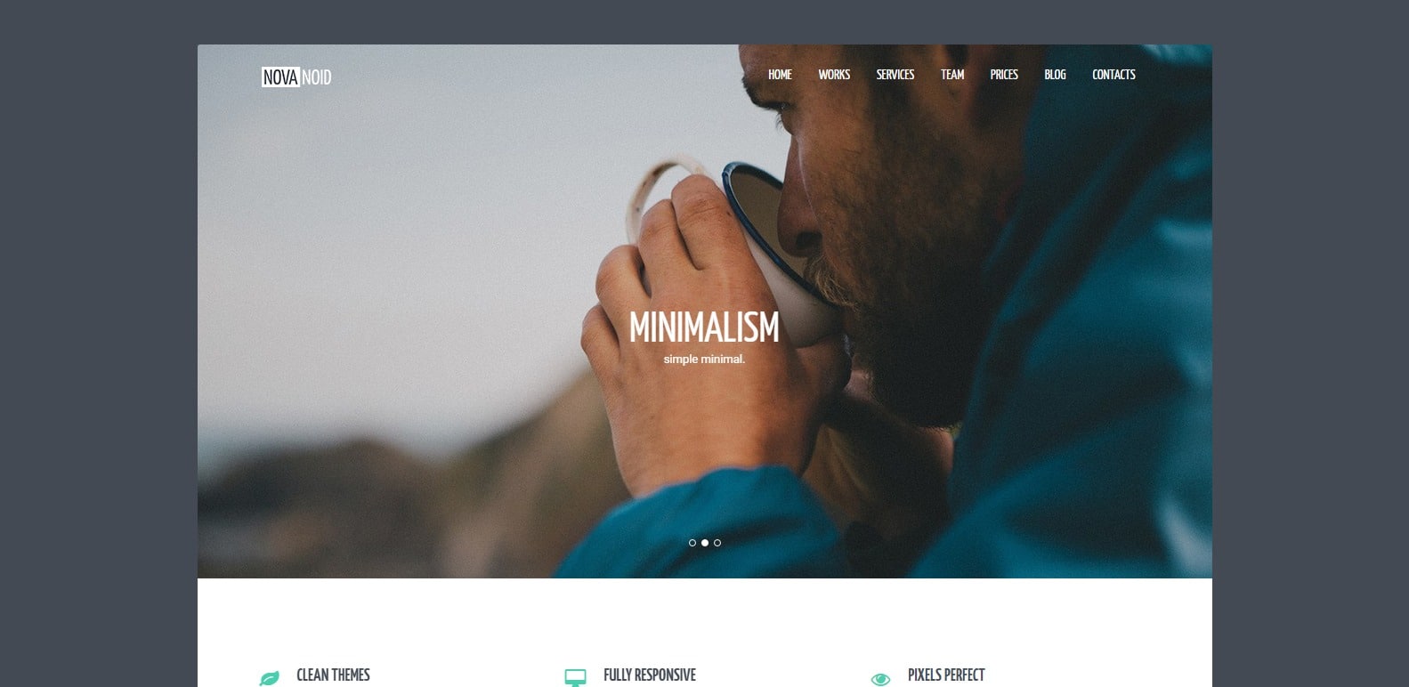 novanoid simple website template