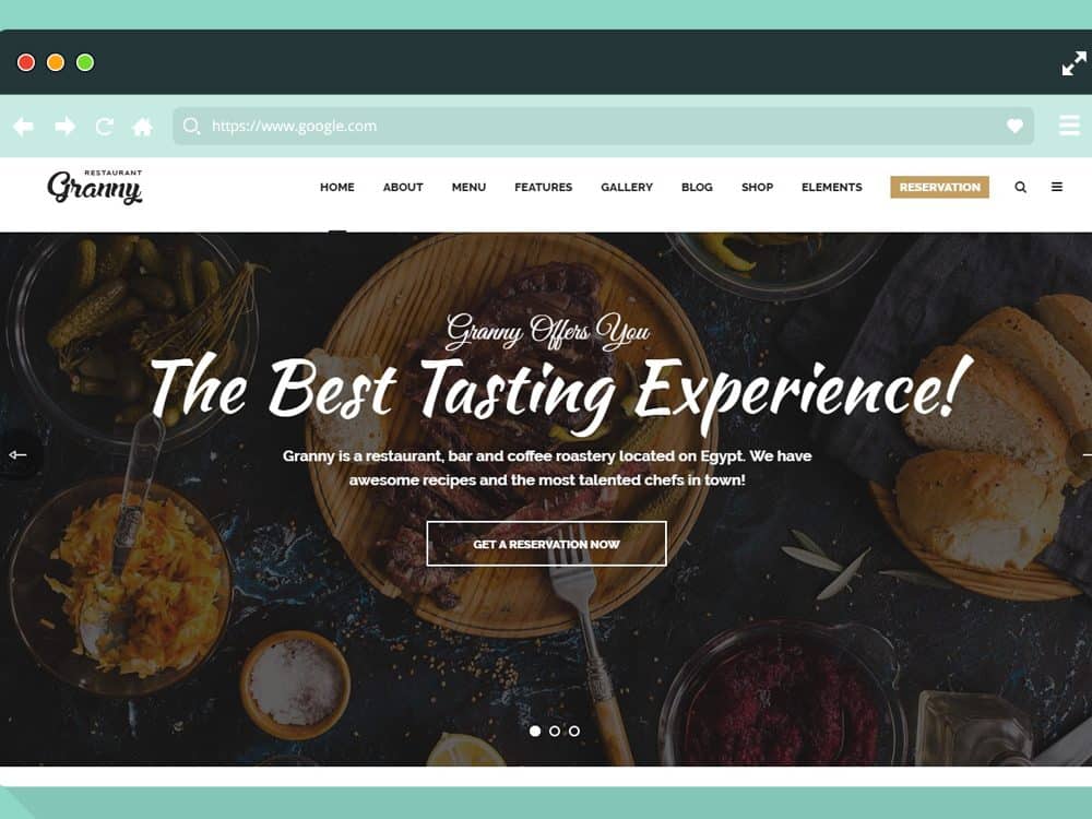 restaurant website templates