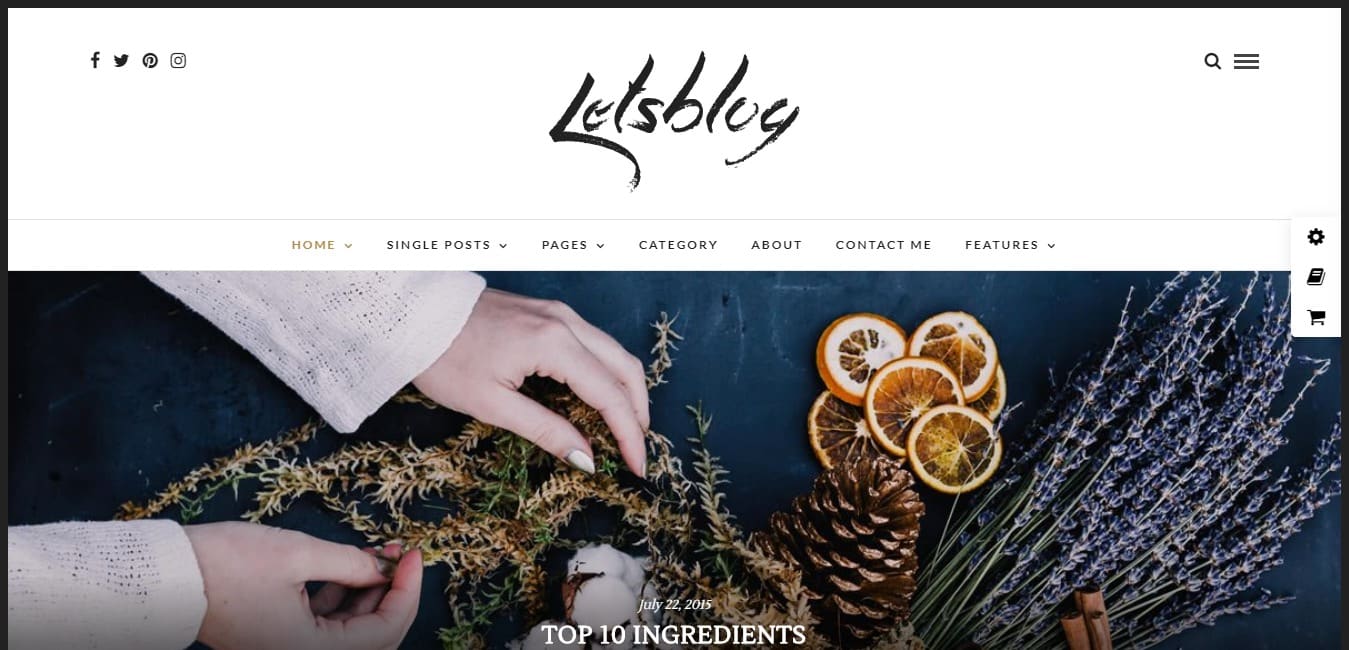 Lets Blog Responsive WordPress Blog Theme – Just another WordPress site