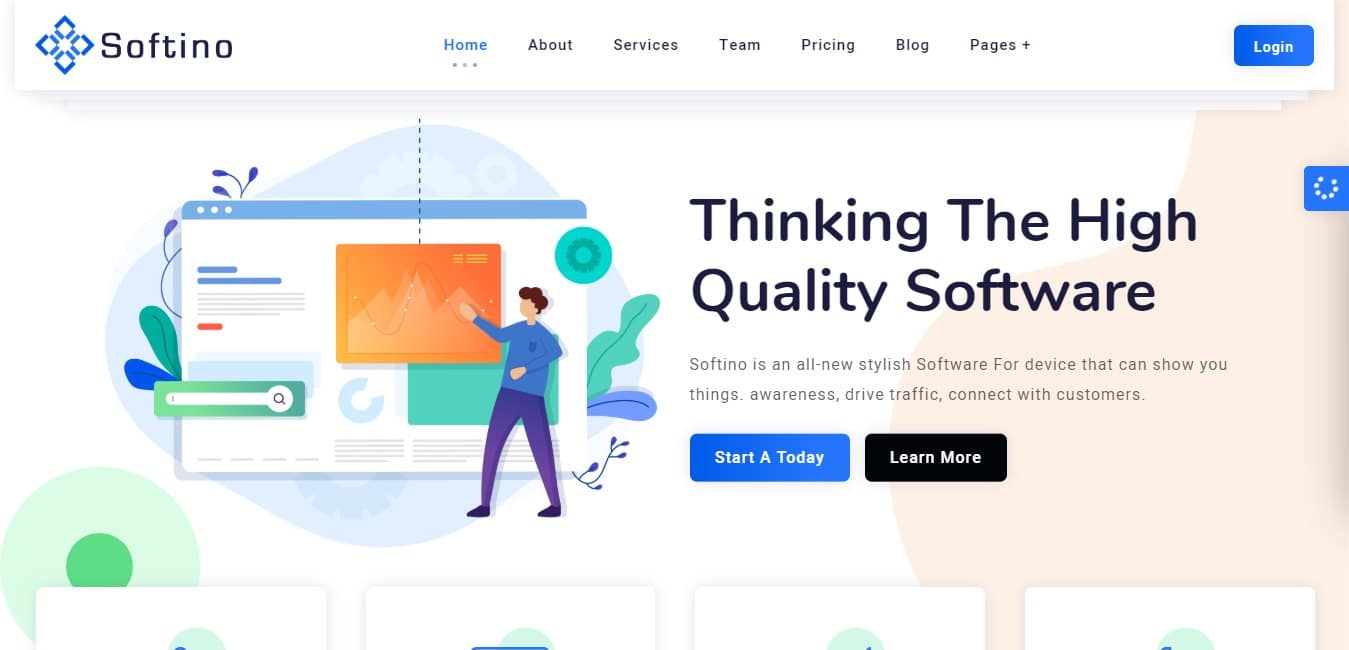 Softino Software Landing Page HTML5 Template