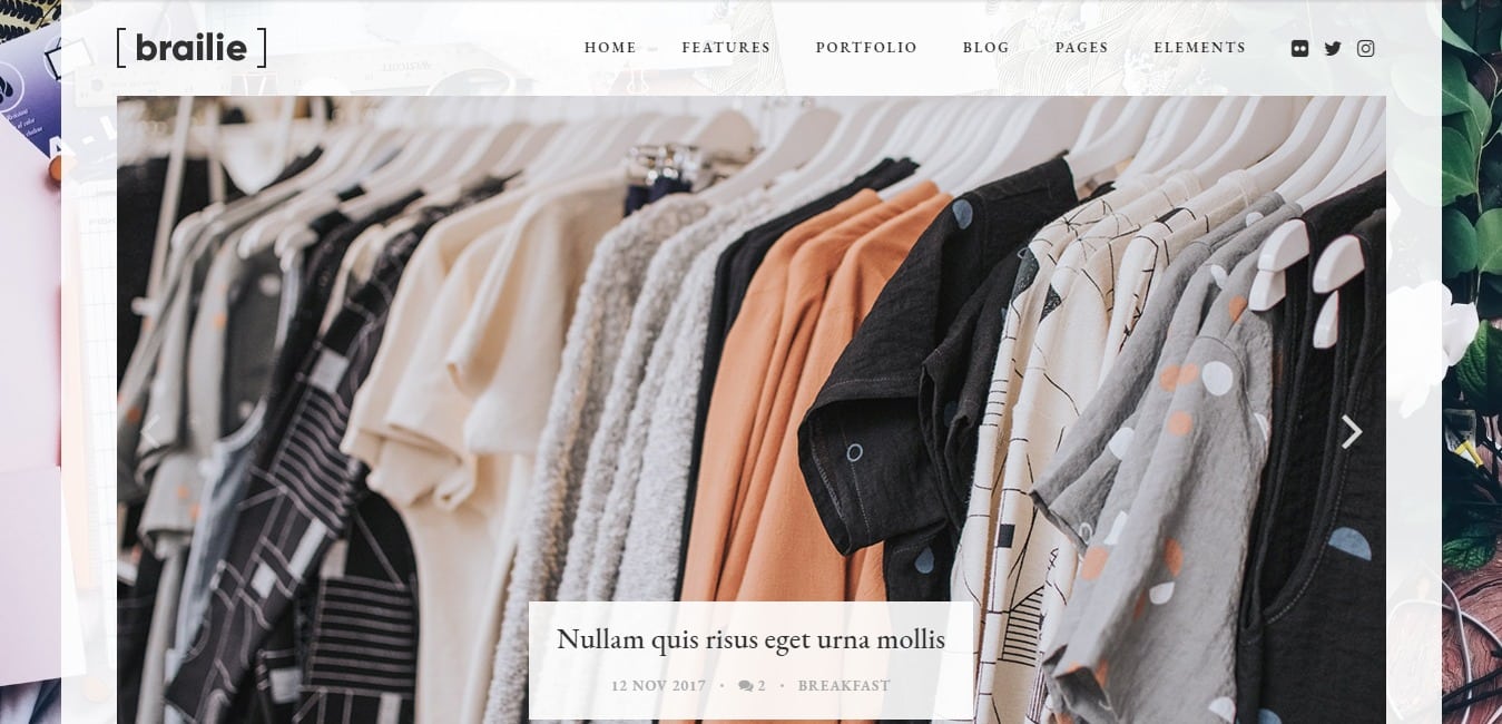 braillie fashion ebsite template