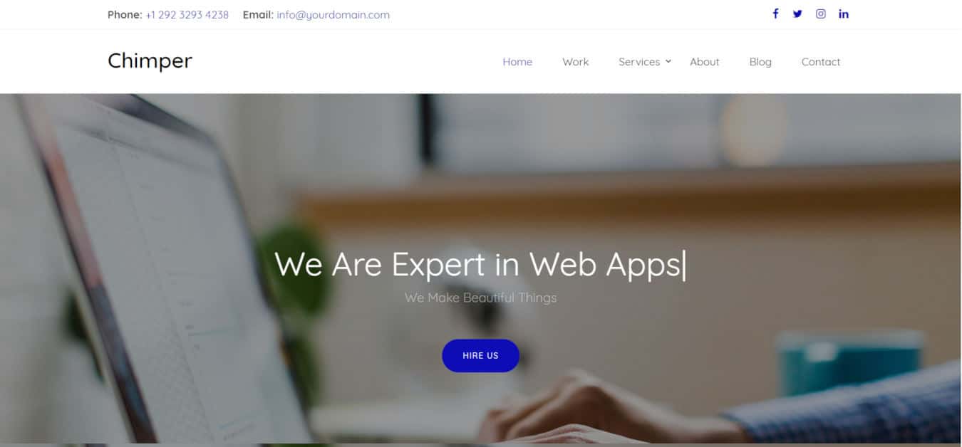 chimper mobile app templates