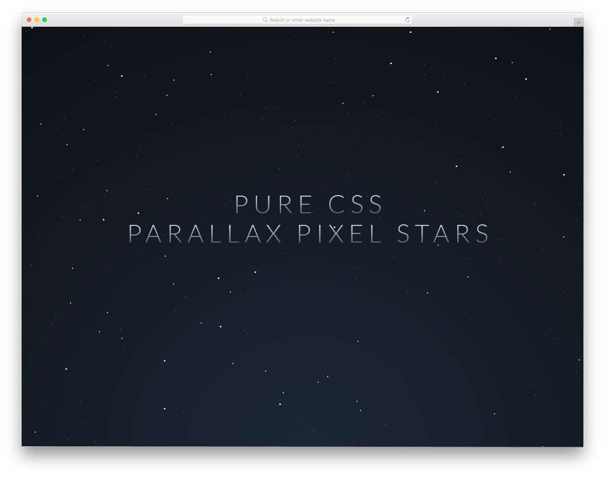 Parallax-Star-Background