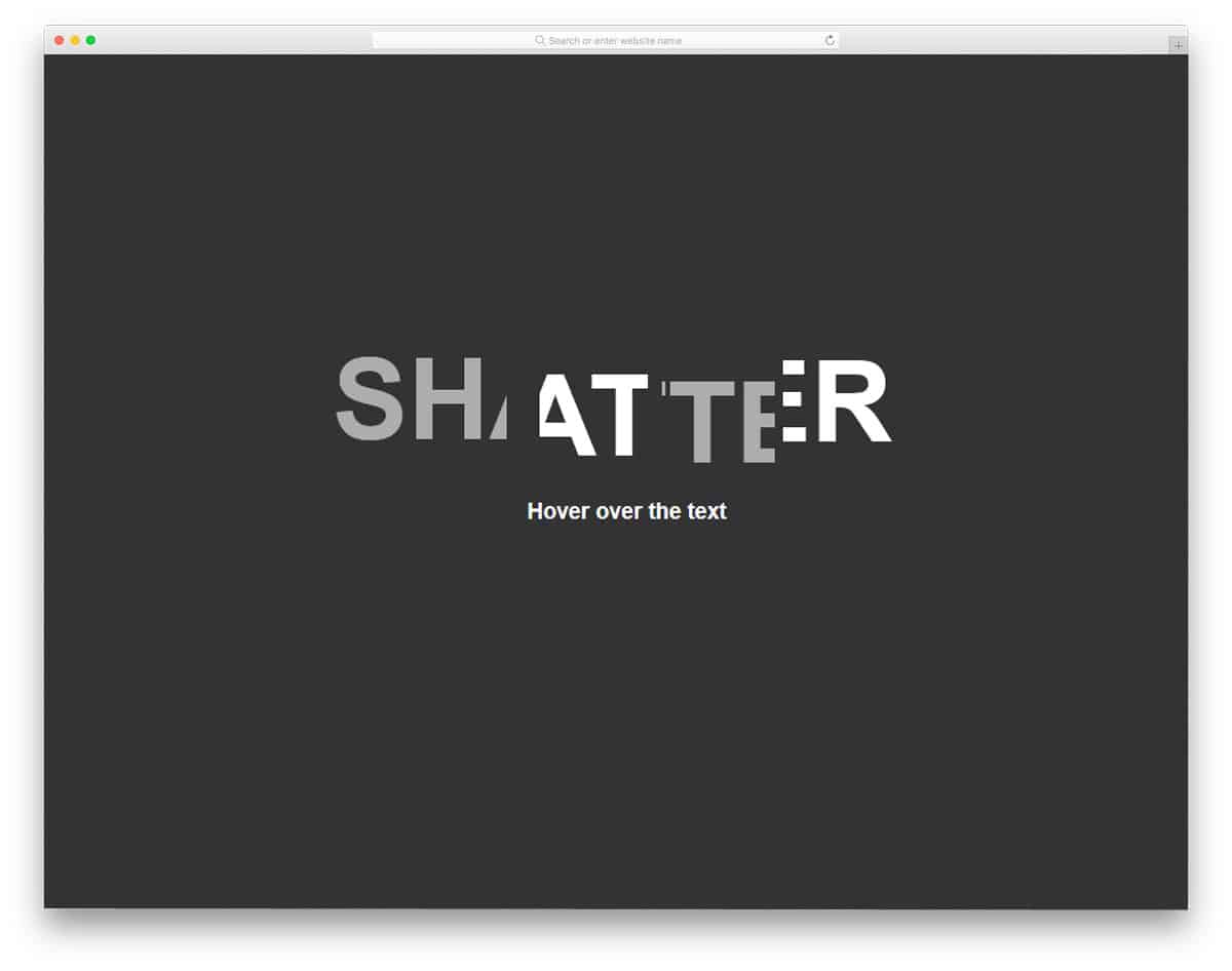 Shatter-Text-Effect