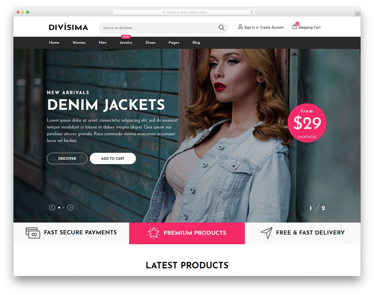divisima-free-shopping-websites-templates