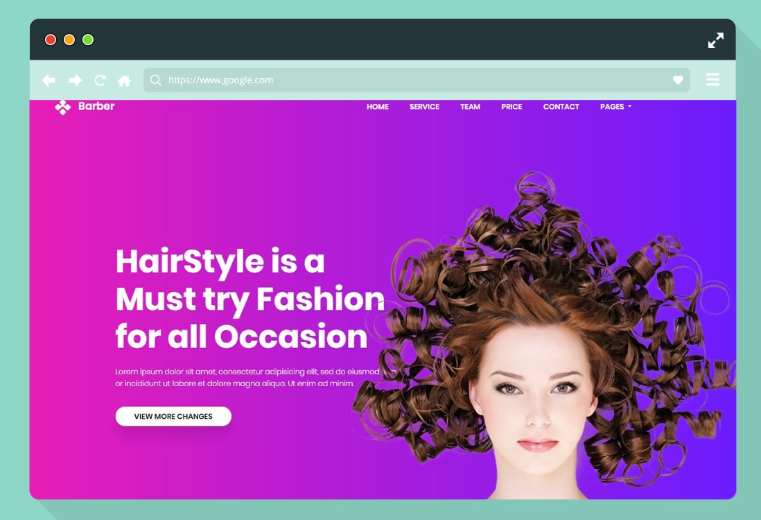 Hair Salon Web Template Collection