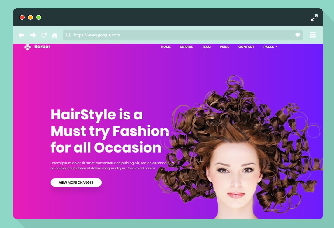 Hair Salon Web Template from uicookies.com