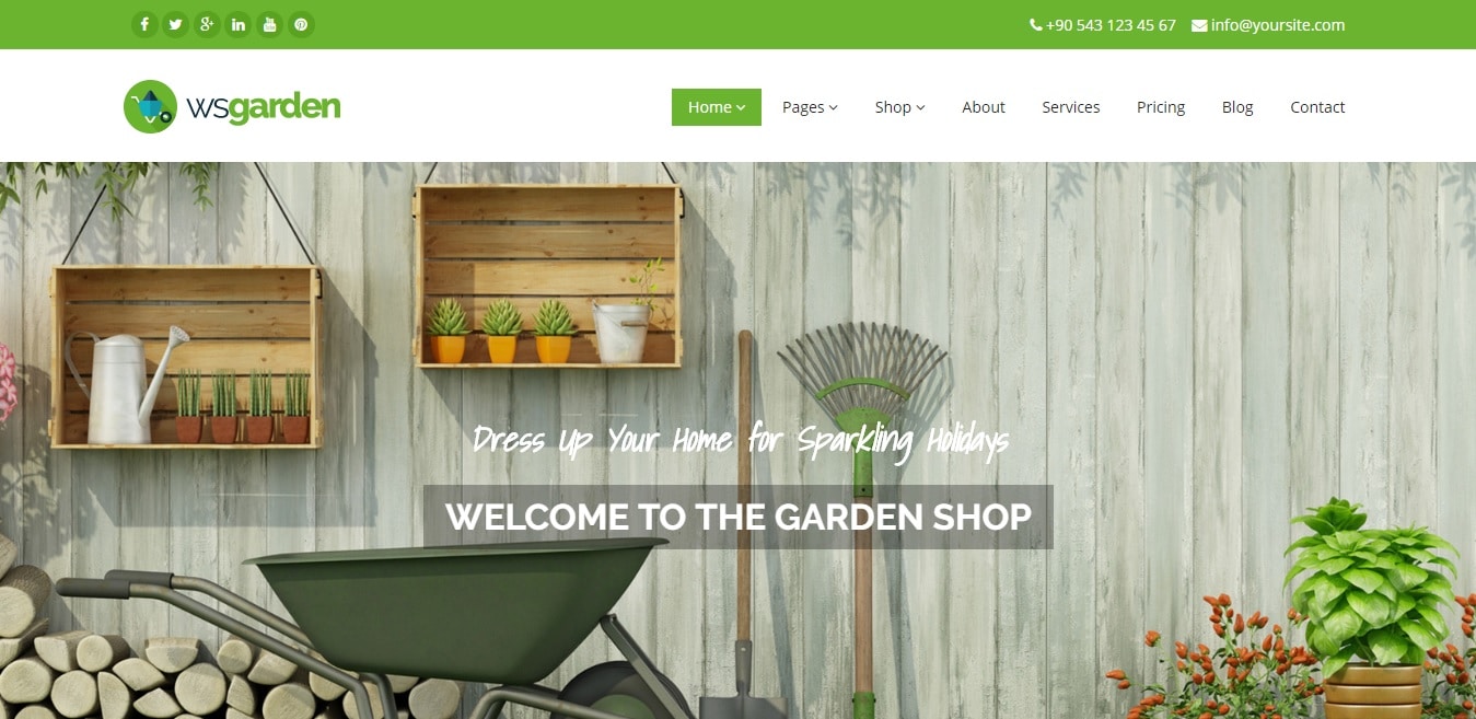 ws garden agriculture website template