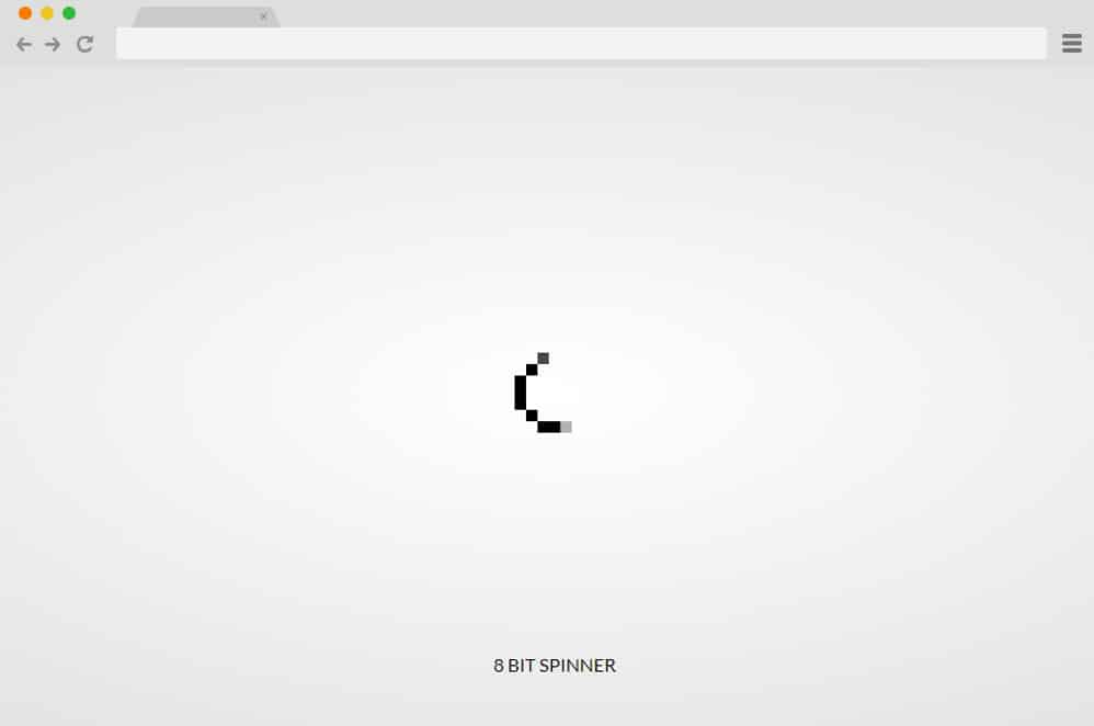 8 bit spinner CSS Spinners