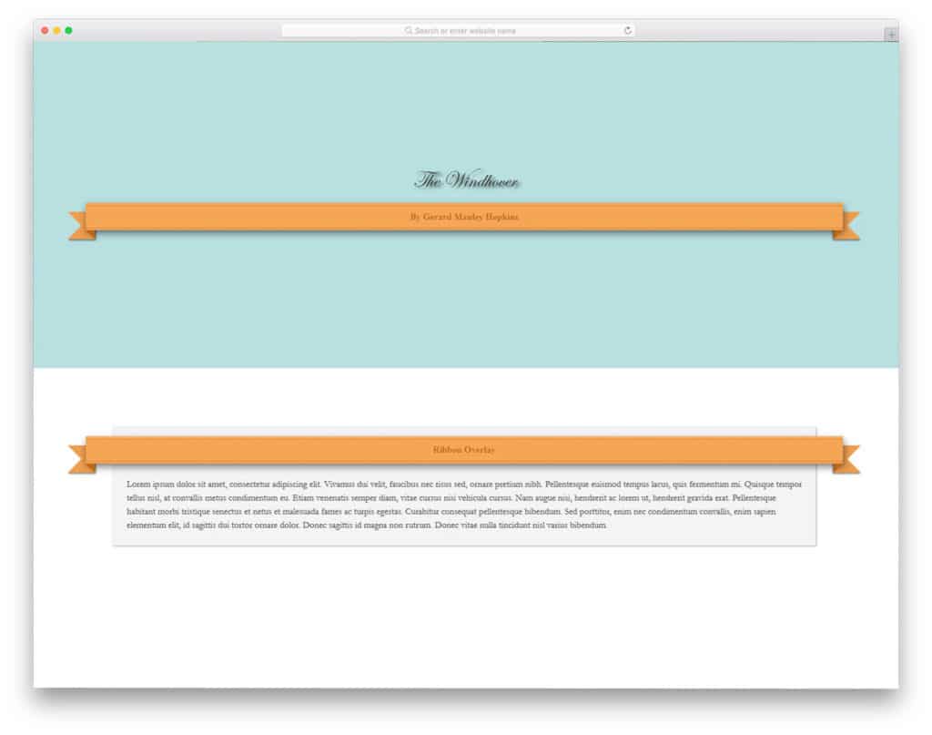 Website Ribbon Design Css 31 CSS Ribbons To Make Your Websites Look Swanky In 2020
